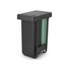 Kosz szafkowy Sort & Go 2x30L Dark Grey & Jade Green